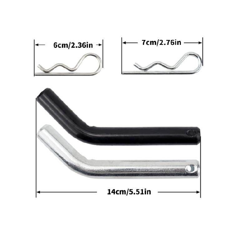 Universal Off Road Trailer Hitch Pin Metal Build Easy Installation System Double Locking Safety Assurances