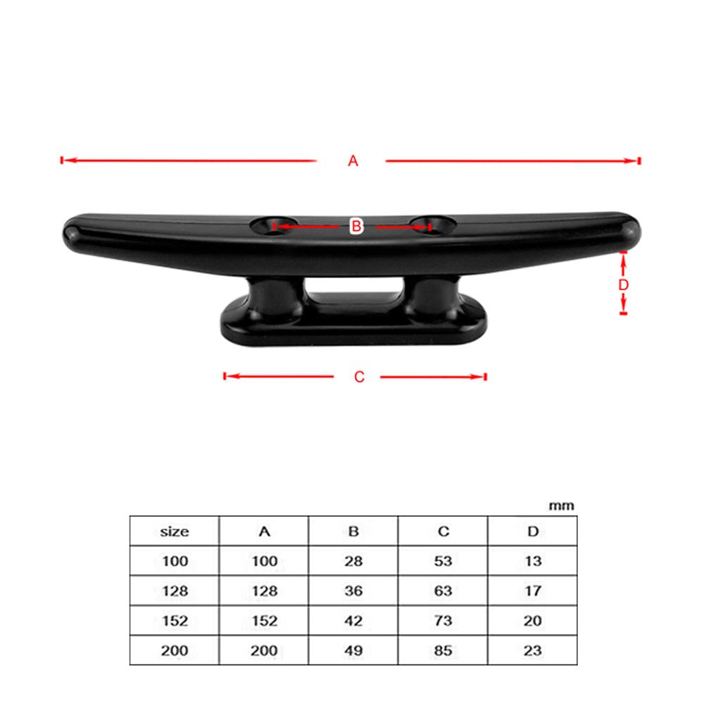 Cleat Rope Portable Boat Nylon Open Base Cleat Dock Desk Line Cleat With Stainless Steel Screw For