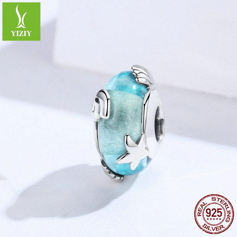 S925 Sterling Silver Ocean World Beaded Glass Jewelry