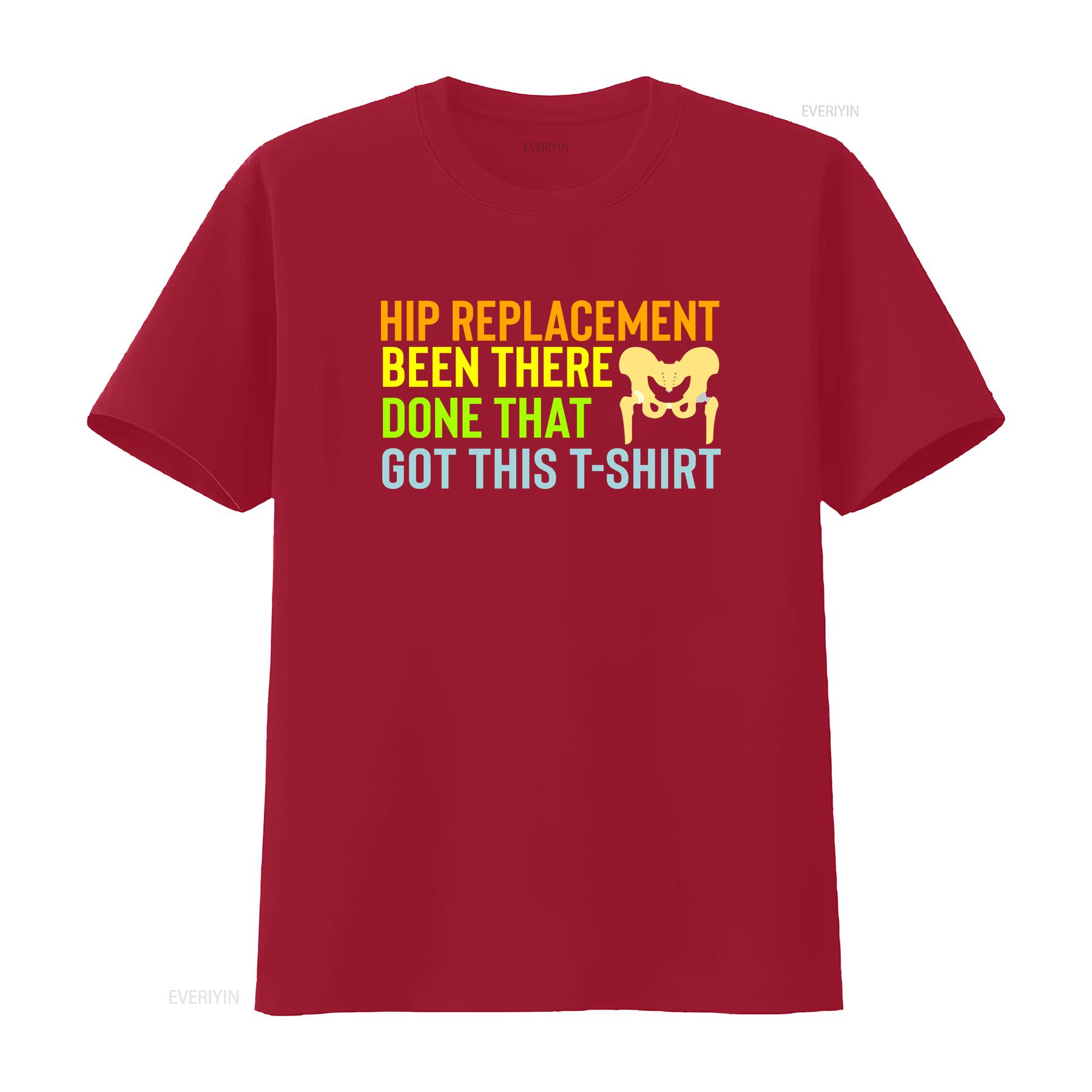 Funny New Hip Replacement T Shirt Surgery Recovery Get Well Soon Quote vintage Washed Casual graphic homme Slightly Soft S