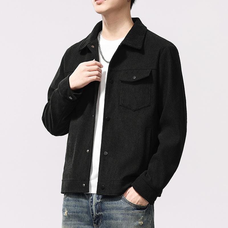 Jacket Men's New Retro Coat Spring and Autumn Versatile Loose Casual Top