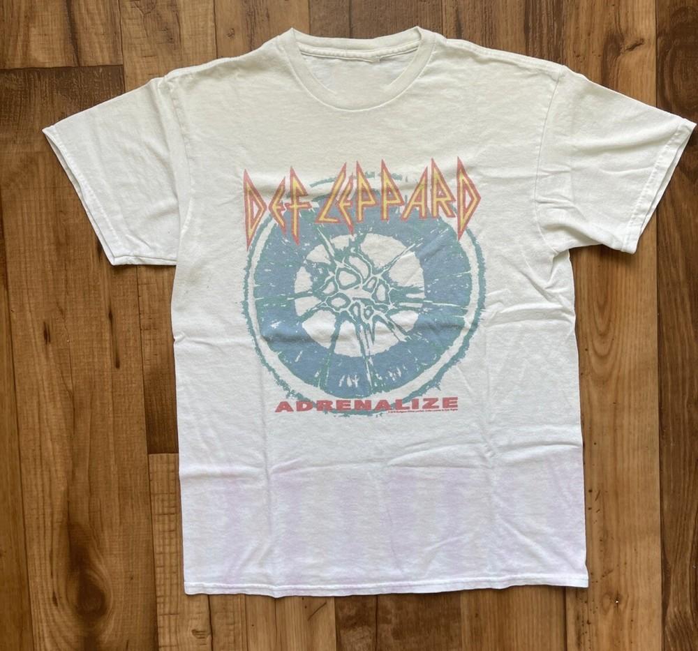 

Def Leppard Vintage 1988 Def Leppard Tour T-shirt White Unisex A494 XL
