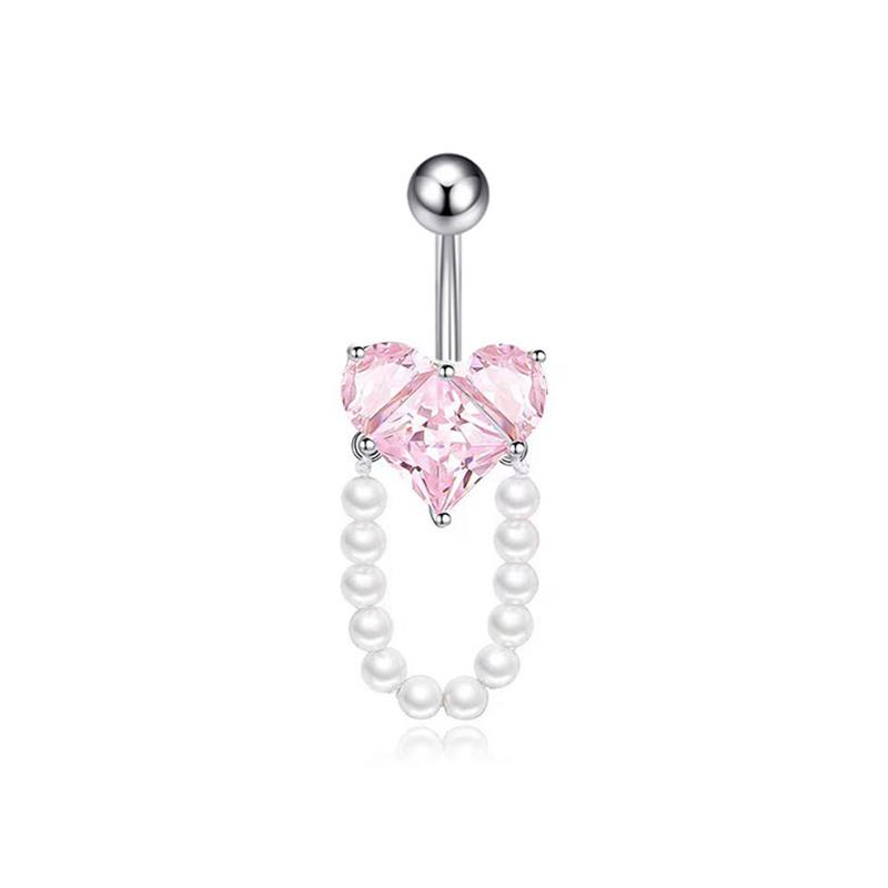 Wisiorek Motyl Serce Stal Nierdzewna Piercing Pępka Kółko Dla Kobiet Dziewczyn Seksowna Biżuteria Ciała Akcesoria Prezenty