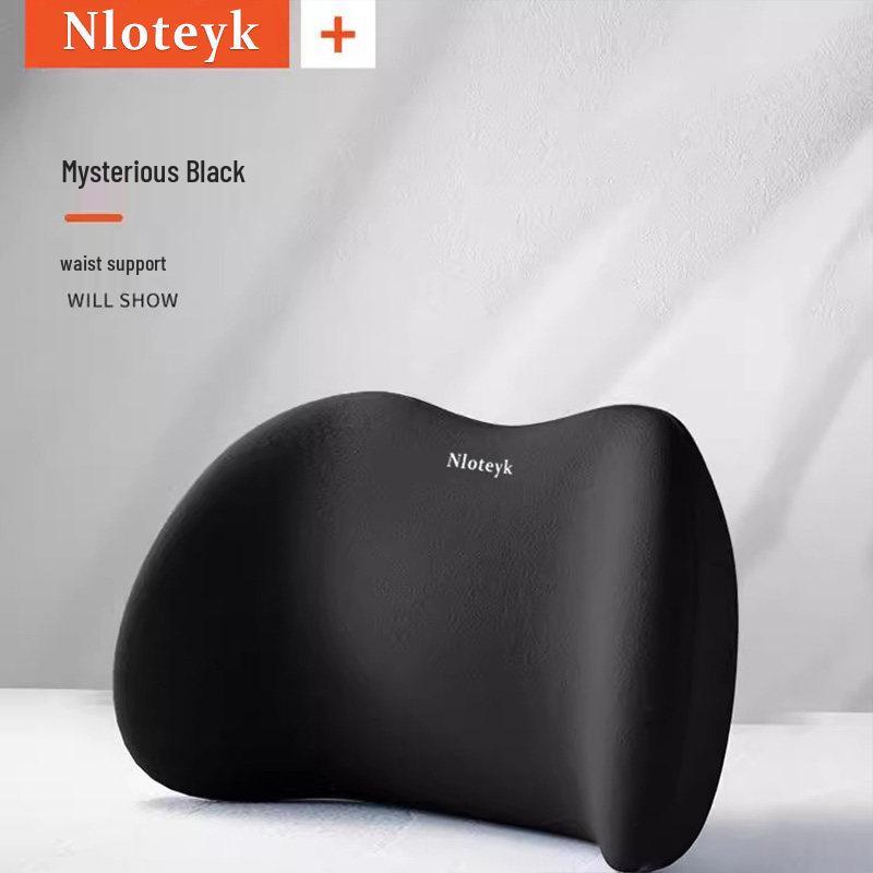 Car Memory Foam Neck & Lumbar Support Pillow Set: Ergonomic Headrest, All-Season Seat Back Cushion