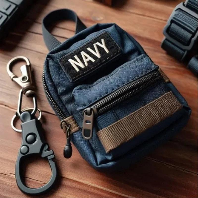 Mini Zainetto in Tessuto Creativo Portachiavi Portamonete Multiuso Borsa Porta Chiavi da Zaino Accessori per Esterni Regalo per Adulti Adolescenti