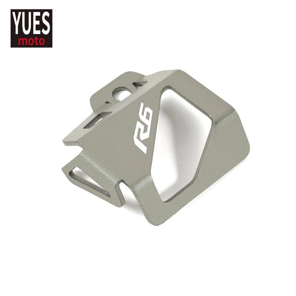 

Аксессуары для мотоциклов, задний резервуар тормозной жидкости с ЧПУ, защитная крышка для yamaha YZF R6 YZFR6 YZF-R6 2009- серый