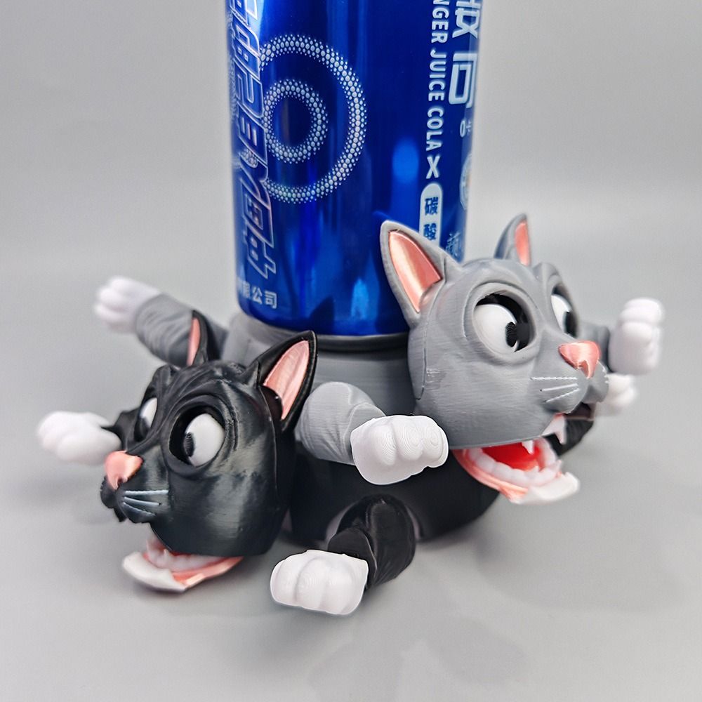 

Frightened Cat Cat Cup Pad Quirky Toys Press Type Cat Base Cup Mat Birthday Parties чорний
