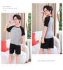 Modal Summer Pajamas: Ice Silk Short-Sleeve Set for Boys and Girls 