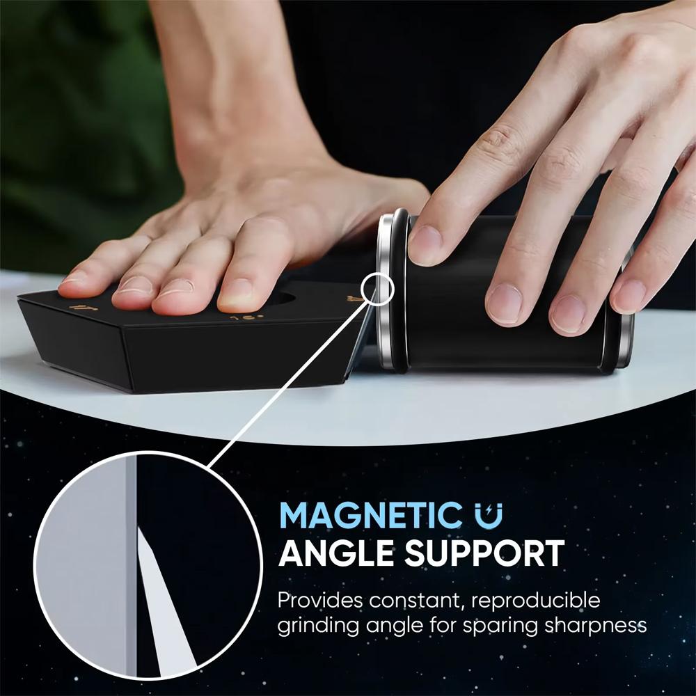 Rolling Knife Sharpener 4-Sided Magnetic Knife Sharpening Tool for Home Professional Chefs Kitchen Knives Essentials Reusable