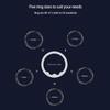 Smart Ring with Display Screen Touch Health Manager Wireless Charging Fitness & Sleep Monitor 5 ATM Waterproof for Android & iOS