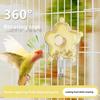 Blumenform Drehbarer Vogelfutterspender Kunststoff Nagefunktion Papagei Verstellbar Vogel Interaktiver Vogelkäfig Nutzung