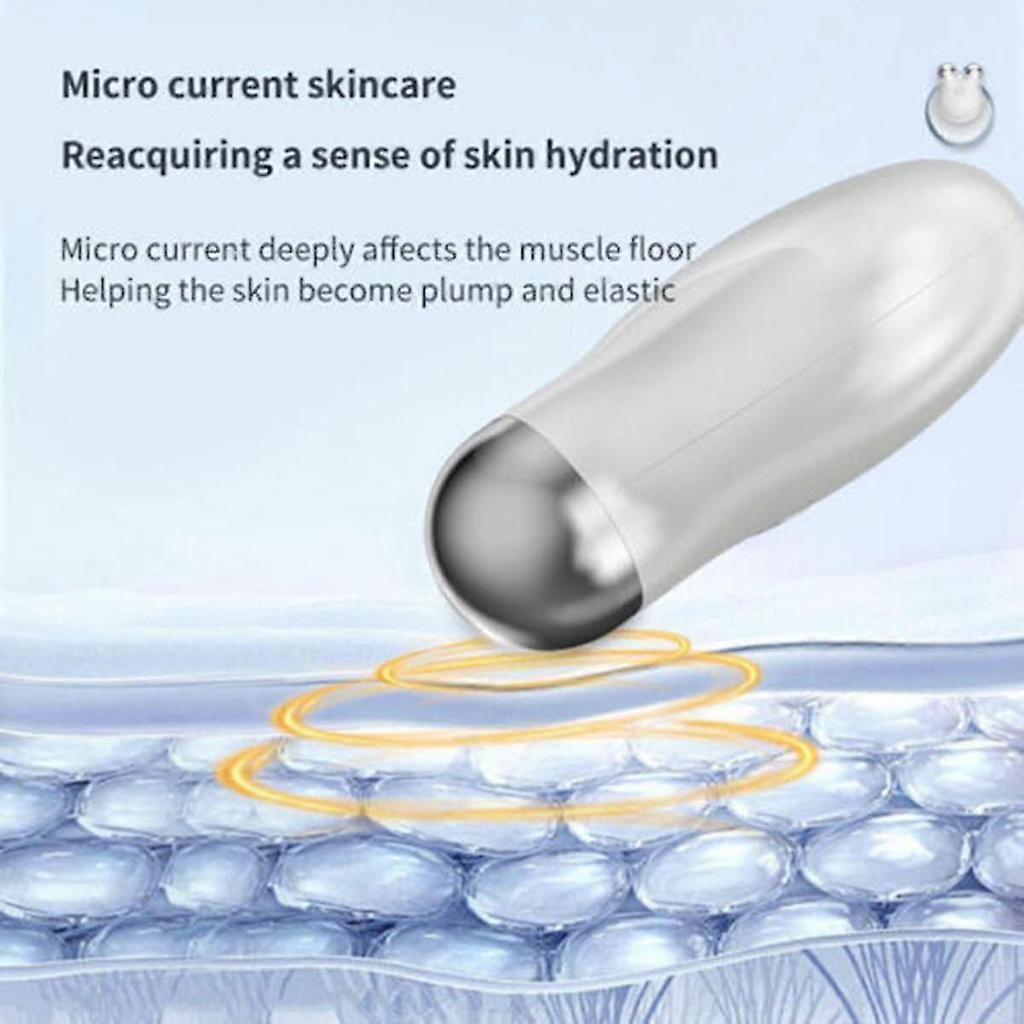 Microcurrent Facial Device, 3-in-1 Microcurrent Multifunctional Facial Massager, Face Roller Face Massager for Skin Care for Anti Aging and Wrinkle, W