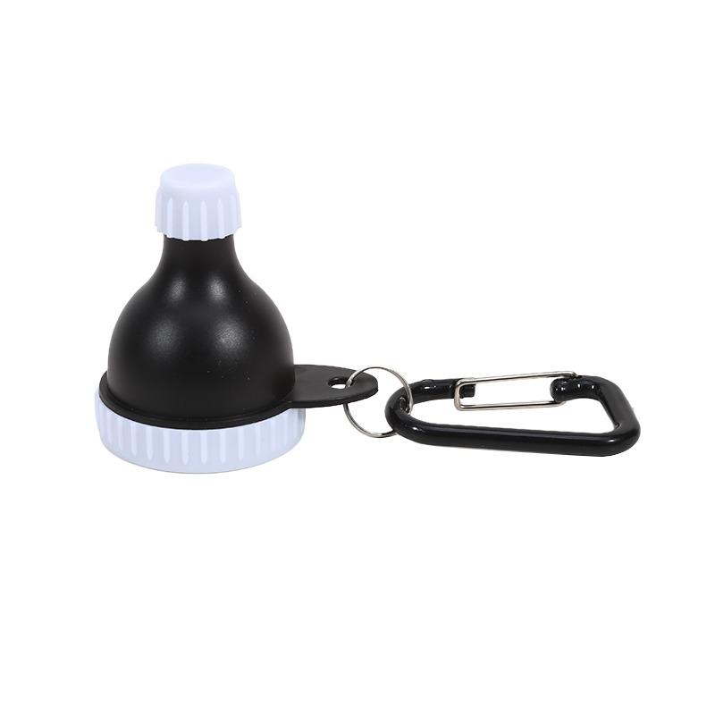

15G 50Ml Protein Powder Bottle With Carabiner Leak Proof Container Keychain Cap For Outdoor Sports Fitness Travel 1/2PCS