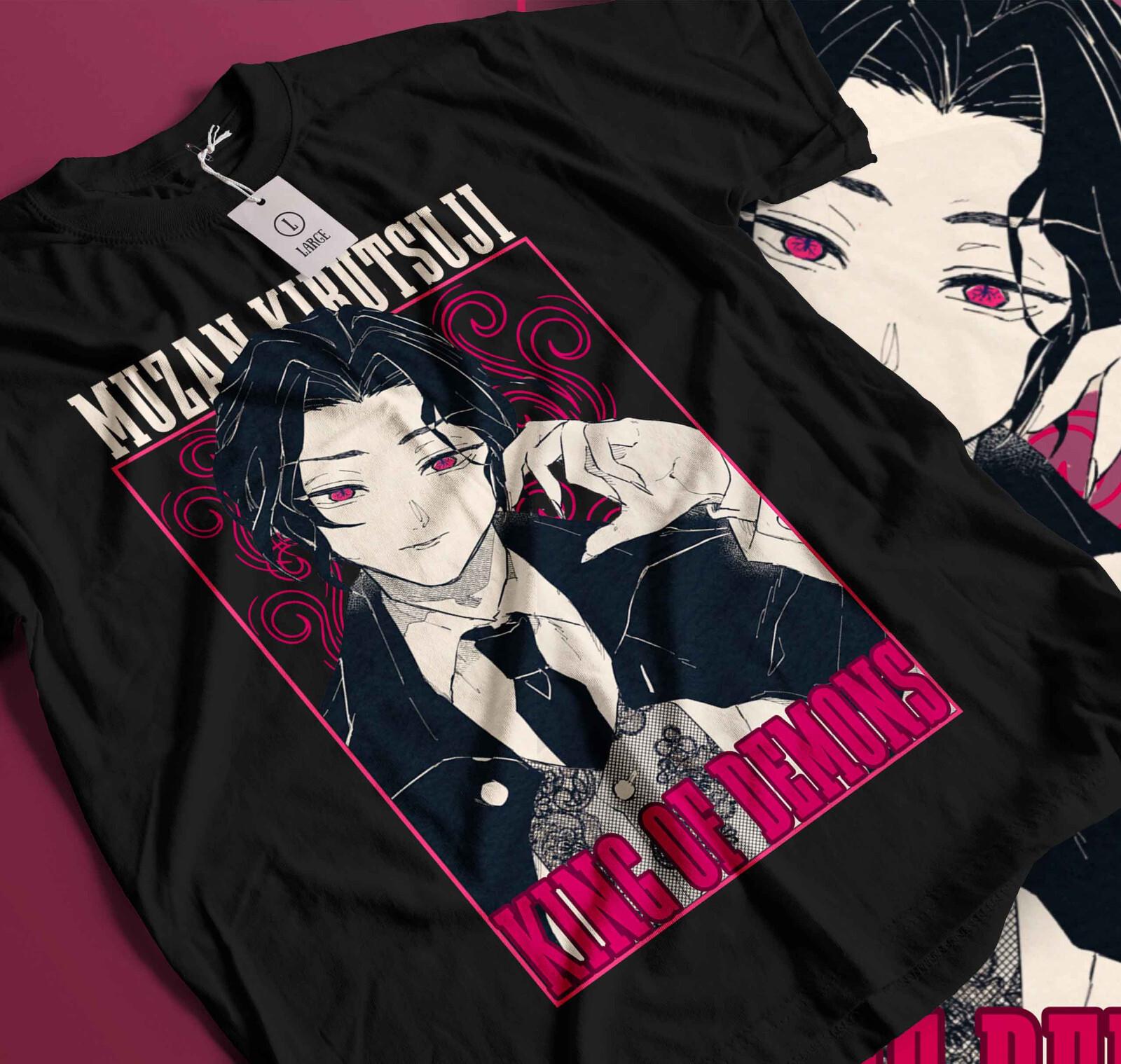 Muzan T-shirt Kimetsu No Yaiba Demon Slayer Anime No Yaiba Manga GifT-shirt 156 L