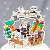 Christmas Cake Topper: Merry Christmas Banner & Tree Decoration Insert for Festive Baking