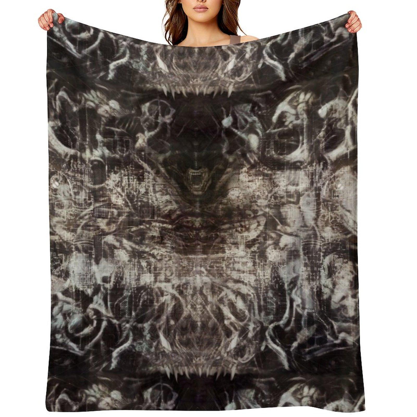 Giger Embryonic Regeneration Throw Blanket Hairy For Baby Single Decorative Sofas Blankets 30x40in