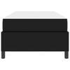 Bed Frame with Mattress Black 80 x 200 cm Fabric