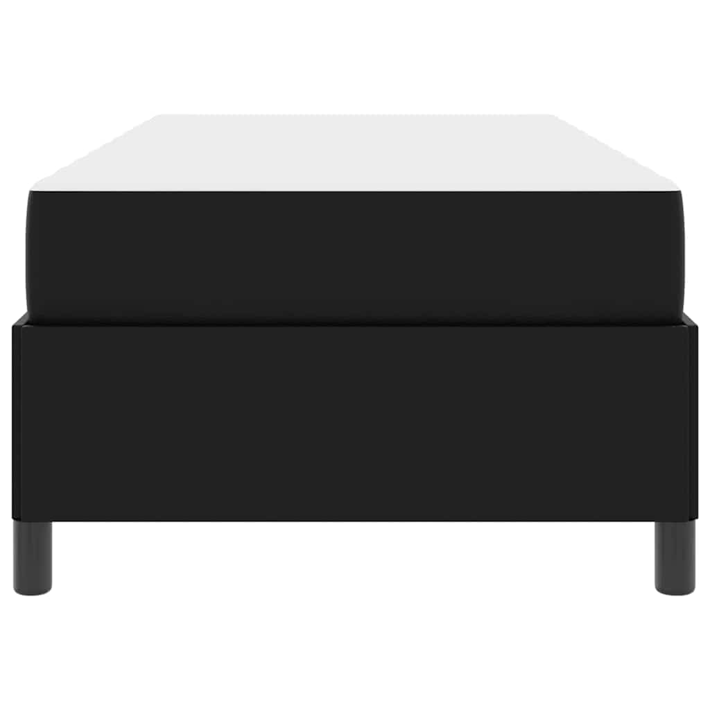 Bed Frame with Mattress Black 80 x 200 cm Fabric