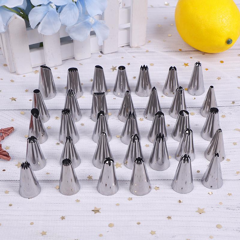 24/36/48 Pcs Edelstahl Icing Friedliche Düsen Werkzeuge Set Box Kuchen Dekorieren