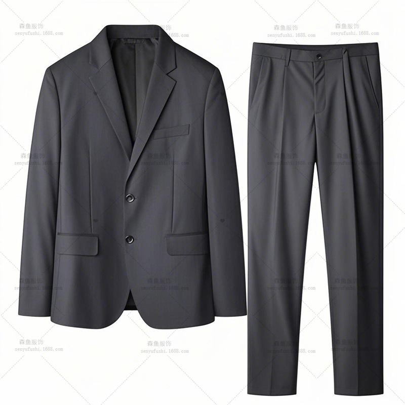 Spring and Autumn Suits, Men's Dresses, Groomsmen's Suits, Suits, Men's Two-piece Suits, Men's Small Suits for Work