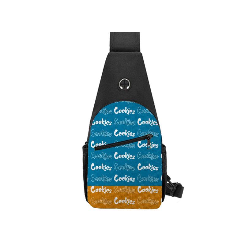 Cook Trend Men'S Breast Bag Fashion Casual Shoulder Bag Multifunctional Waterproof Messenger Bag