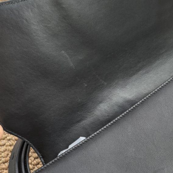 [Gebraucht] Gancini Schwarze Leder Crossbody Tasche - Sehr Gut #13VHABV