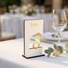Minimalist Wooden Table Number Stands for Restaurants and Cafes, Vertical Table Markers for Weddings and Banquets