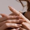 Exquisite And Fashionable Stone Inlaid Women'S Open-End Ring, Fashionable And Simple Daily Party Jewelry Gift