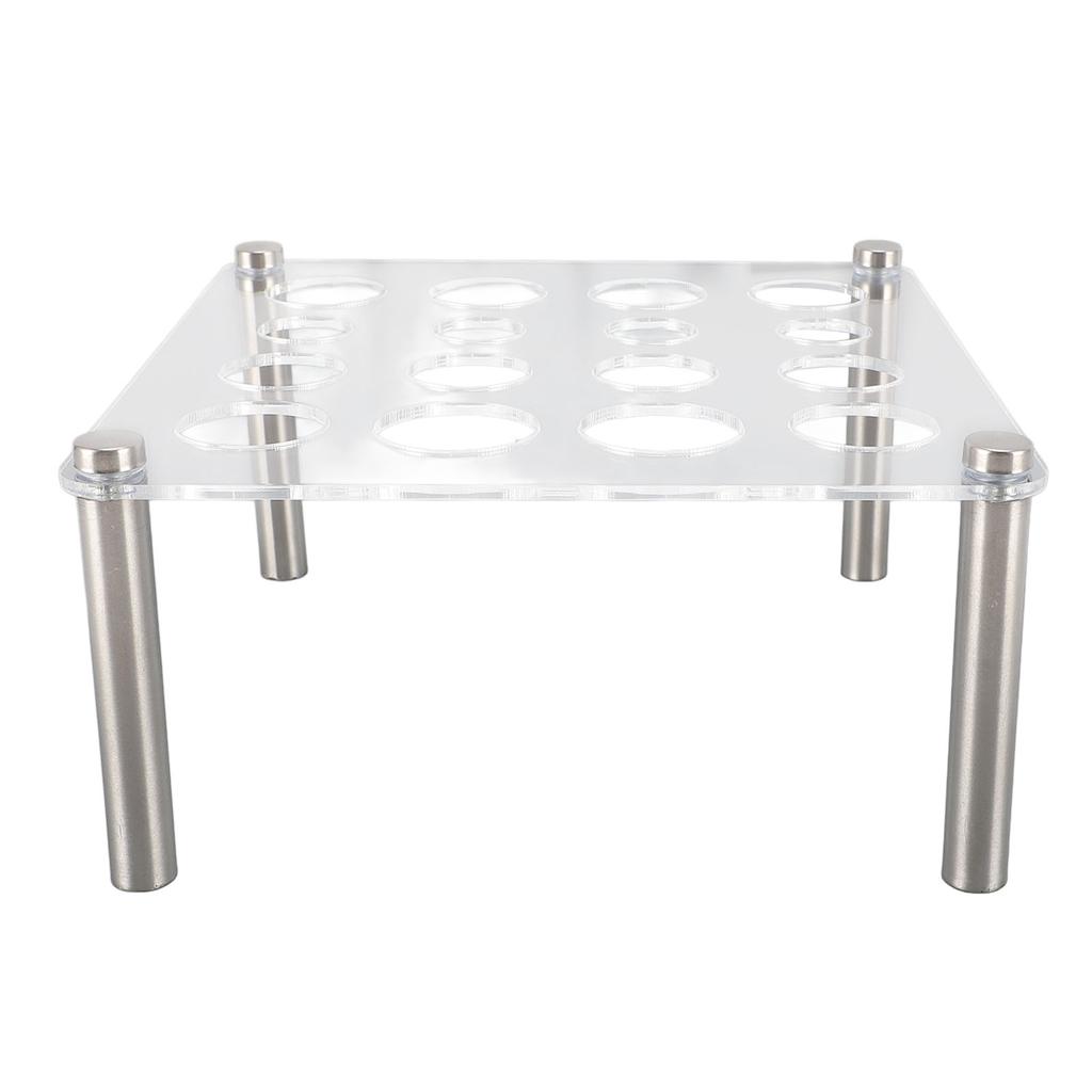Chess Piece Die Crafting Holder 16 Holes Acrylic Board and Aluminum Support Rods for International C