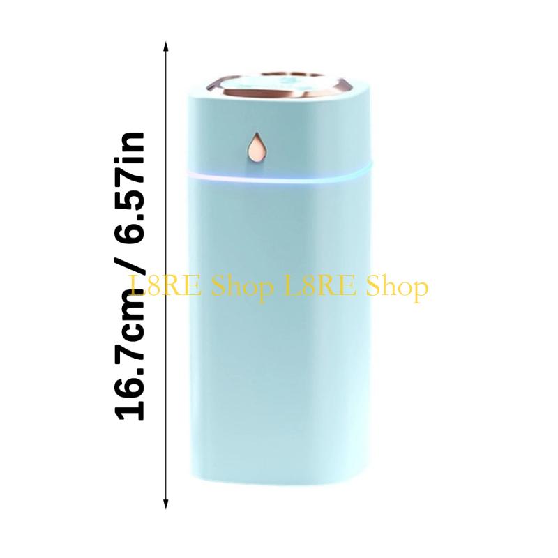 L8RE USB-Luftbefeuchter für Schlafzimmer 600ml Kaltnebel-Luftbefeuchter mit Nachtlicht Luftbefeuchter Einstellbar Für Zuhause Büro Pflanze