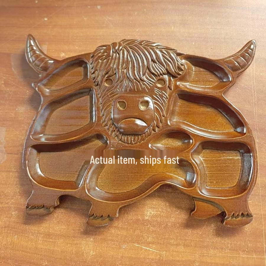 Highland Cow Wood Charcuterie Board