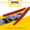 Red Lens Rear Bumper Reflector Marker Pair 1 For 2017- Honda Civic Hatchback