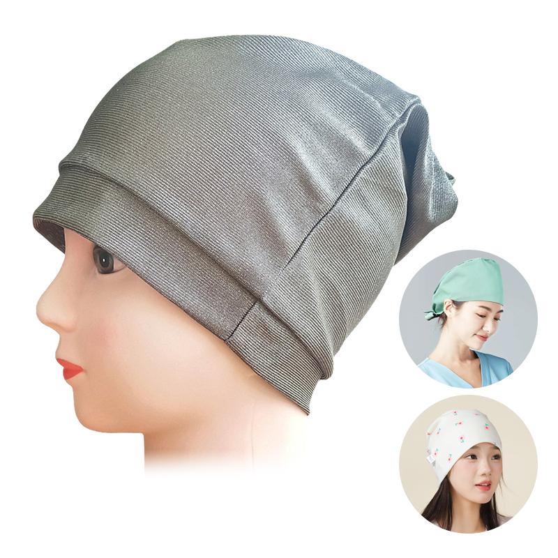 Silver Fiber EMF Shielding Hat 5G RFID Blocking Anti Radiation Beanie Cap with Electromagnetic Wave Protection for Daily Safety