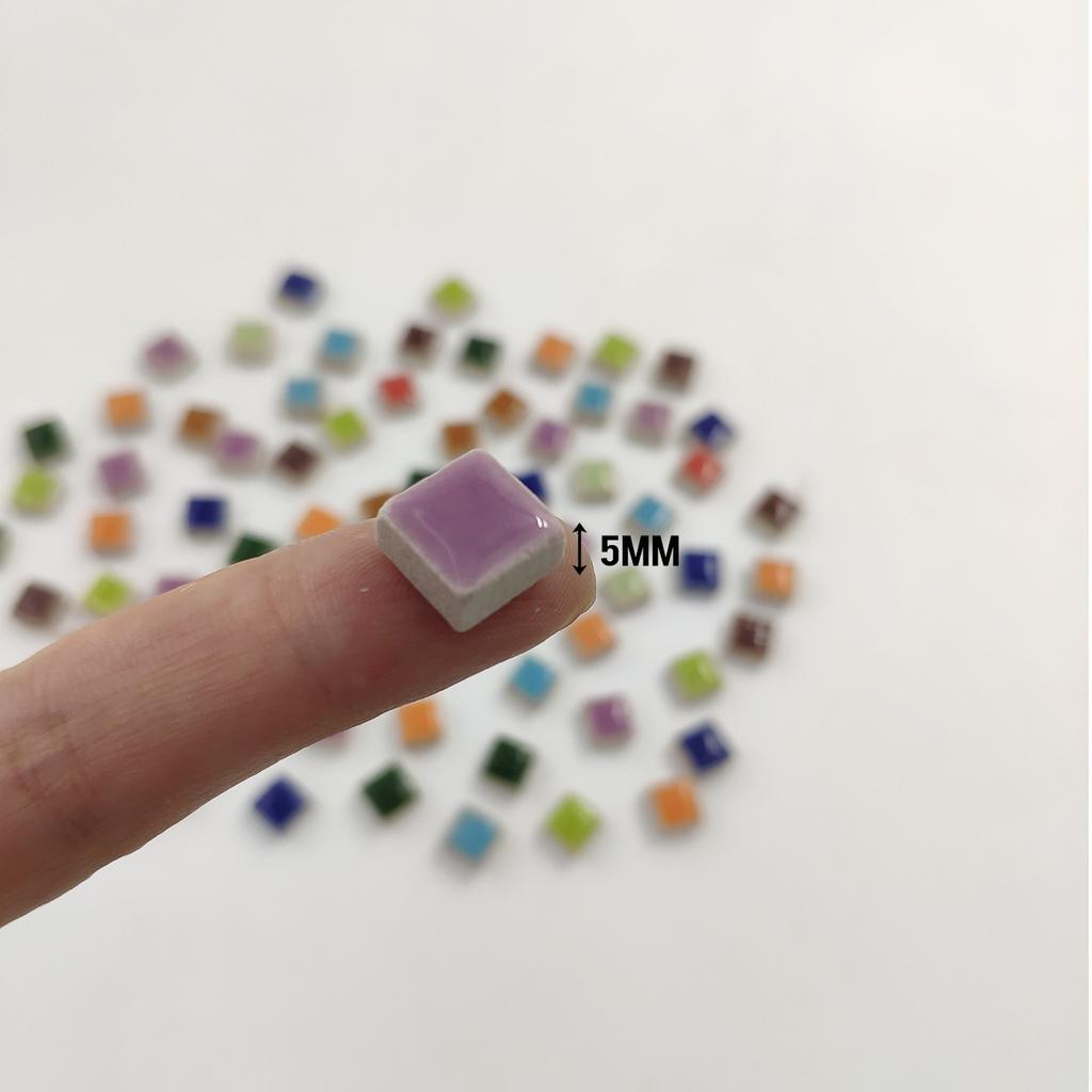 100g DIY Ceramic Mosaic Tiles Glass Mirror Handmade Ornaments Tiles Wall Crafts Colorful Crystal for Decorative Materials arte