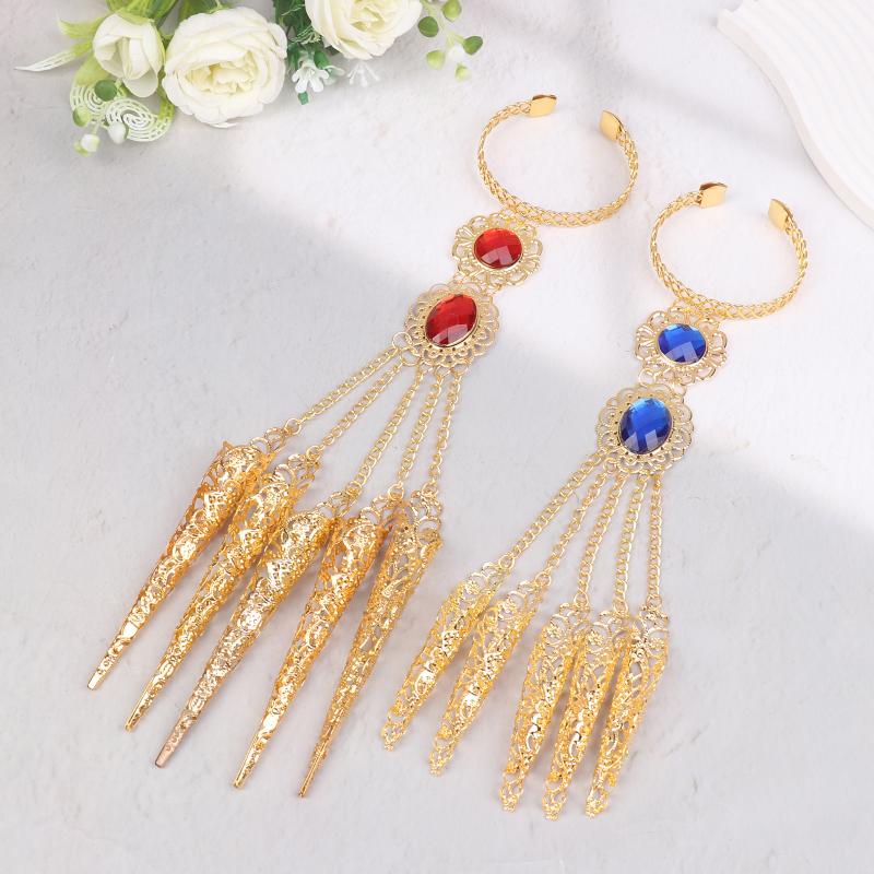 Jewelry Accessories Finger Bracelet Crystal Girl'S Belly Dance Bracelet Jewelry Indian Dance Accessories