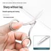 Round-Tip Stainless Steel Scissors Set: Men's Nose Hair Trimmer & Eyebrow Scissors