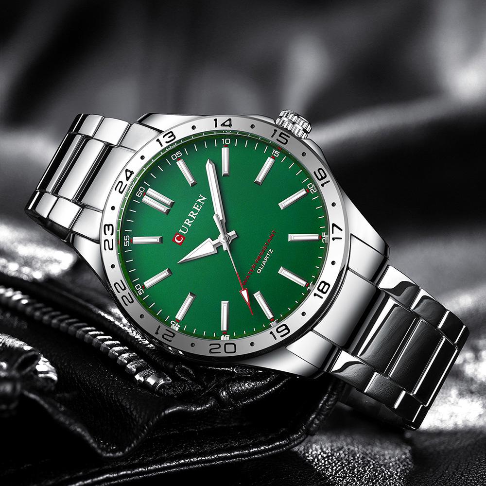 CURREN 8452 Men's Steel Band Quartz Waterproof Business Watch