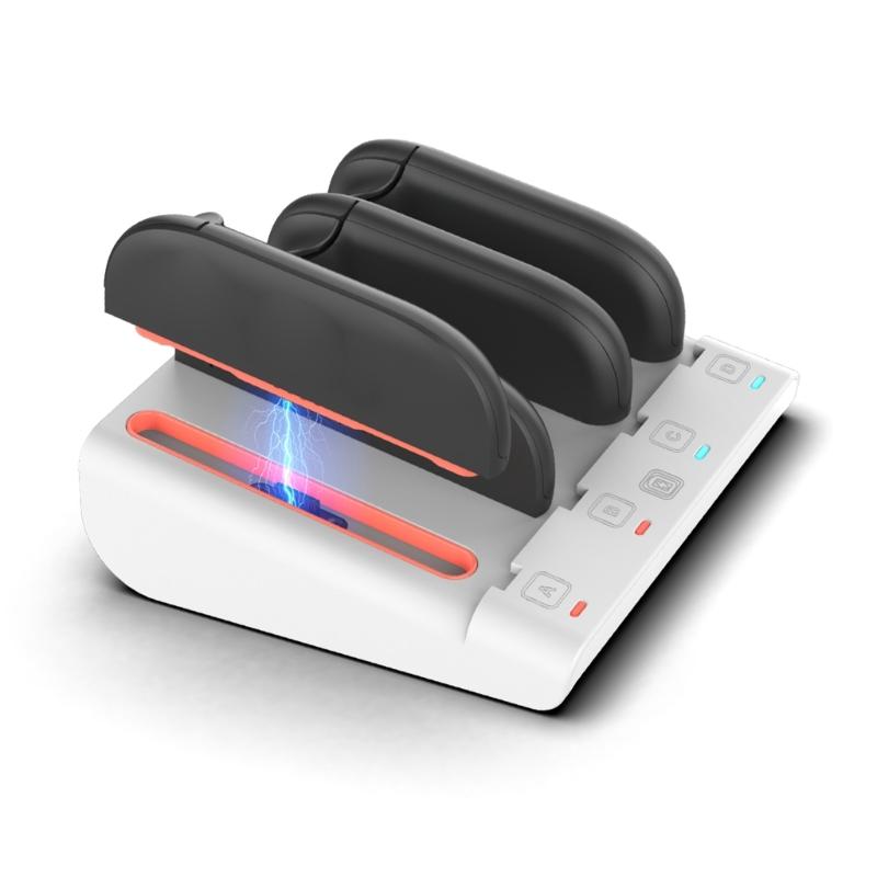 For Game Controller Charging Dock 4 Port Fast Charging Station for 4 Controller Charging Dock Station with LED Light
