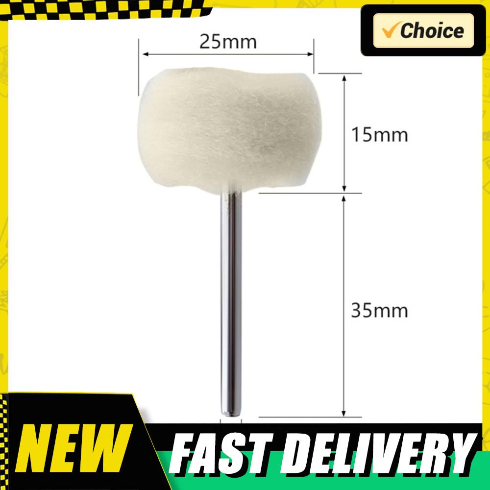 1-20PCS Wool Polishing Abrasive Brush Grinding Buffing Wheel Grinder Felt Grinding Sanding Head Abrasive Buffing Wheel 3mm