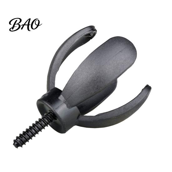 Putter Golf Ball Picker Mini Petal Retriever, 4-Prong Grabber Picker, Durable Retriever Grip Sucker Pickup Tool with Screw, Accessories Easy Install