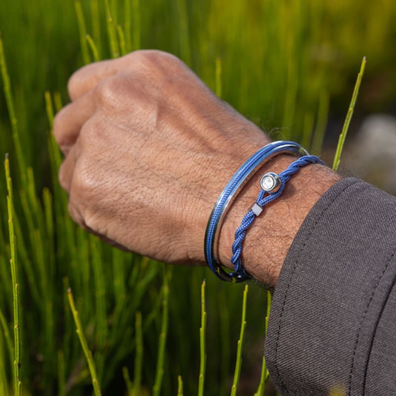 PIG & HEN Easy Ed Bracelet - Indigo Purple X Silver