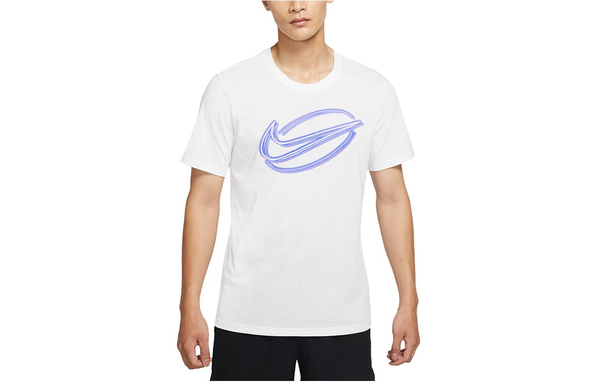 

Nike T Shirts Men s White Crew Neck Moderate Straight Fit DD6903-100 XXL