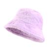Simple and Versatile Autumn and Winter Imitation Rabbit Fur Basin Hat, Sun Hat, Outdoor Warm Bucket Hat JDPM-