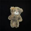 Fashionable Dirty Bear Keyring Ornament Plush Animal Keychain Backpack Pendant Stylish Bag Accessory for Women Girls