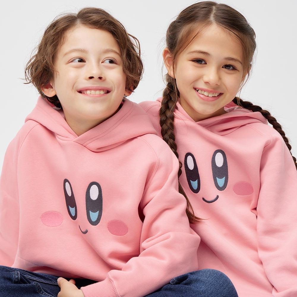 

GU KIDS unisex brushed lining sweatshirt parka long sleeve Kirby 1