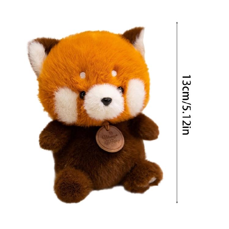 Furry Panda Plush Dolls Animal Kitten Toy Furry Stuffed Toy Cuddle Toy for Birthday Christmas Gifts