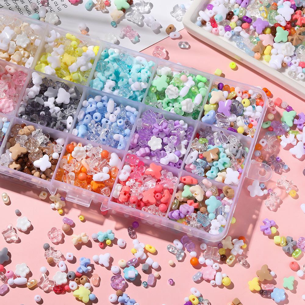 Acryl Gleiche Farbe Gemischte Perlen DIY Perlenarmband Halskette Material