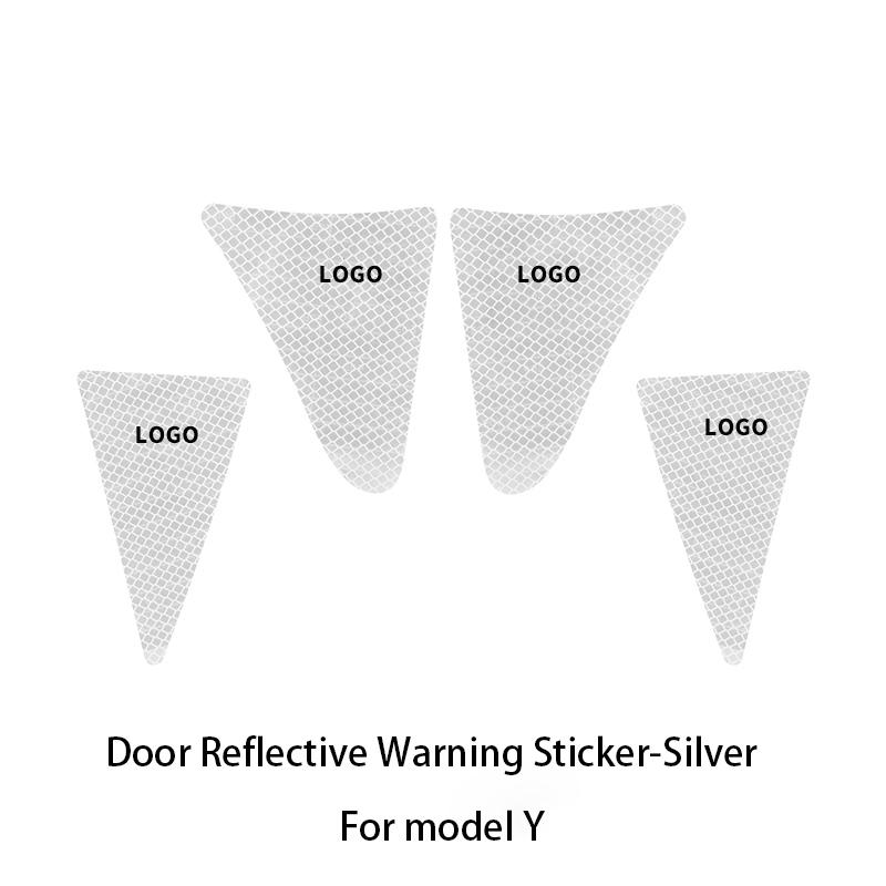 For Tesla Model 3/model Y Car Door Reflective Sticker Night Safety Reflective Stickers Car Interior