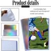 5Pcs Hard Plastic Trading Card Sleeves, Waterproof Sports Card Protectors,Standard Size Game Card Album Pages, Collectible Photo
