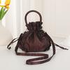 Women'S Casual Ethnic Style Handbag Drawstring Closure Handbag, Versatile Everyday Handbag for Women, Stylish & Functional Design Crossbody Bag